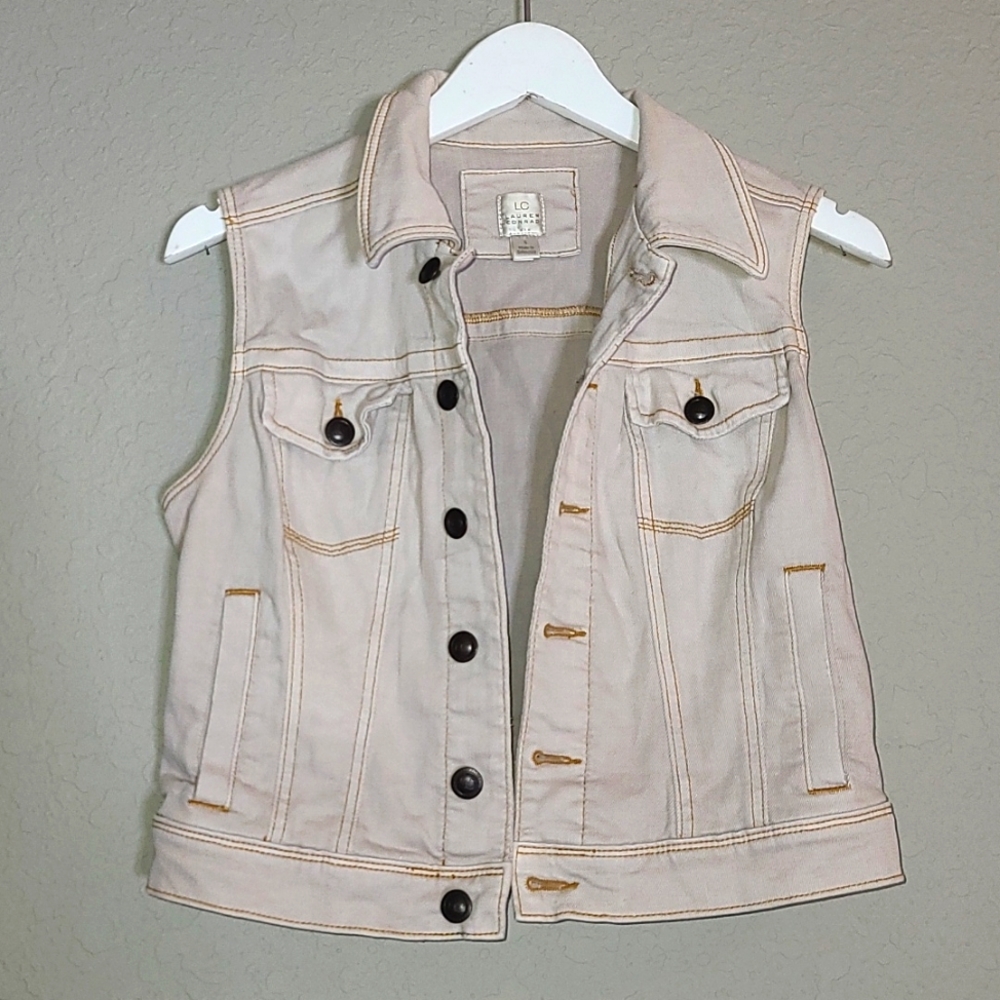 Women LC Lauren Conrad Light Jean Jacket S